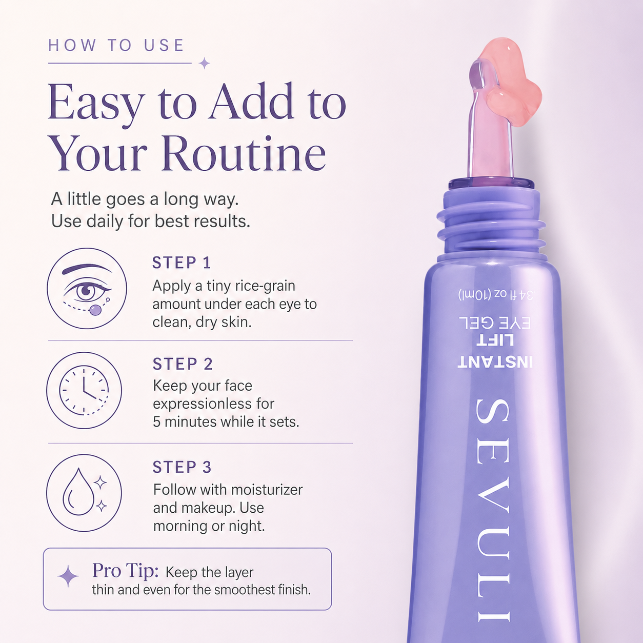 SEVULI® Gel Contorno de Ojos Lifting Instantáneo