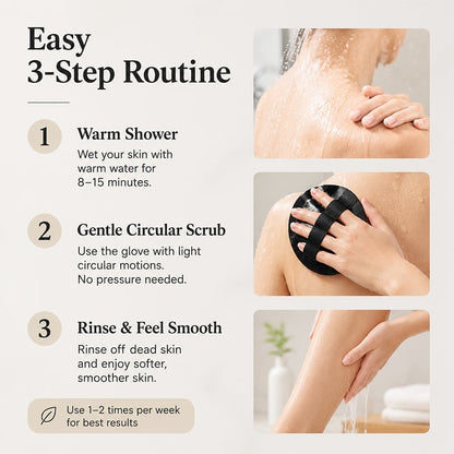 Soft Rubber Exfoliating Shower Glove