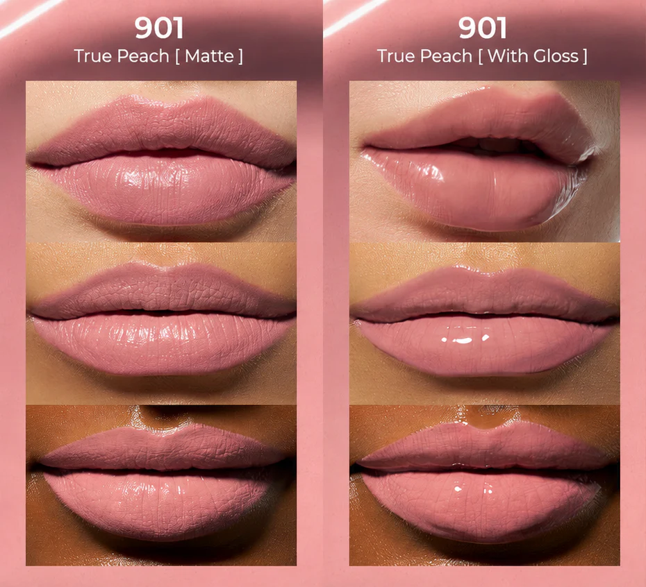 Perfect Twin Lip - Dual-Ended Matte Liquid Lipstick & Clear Gloss