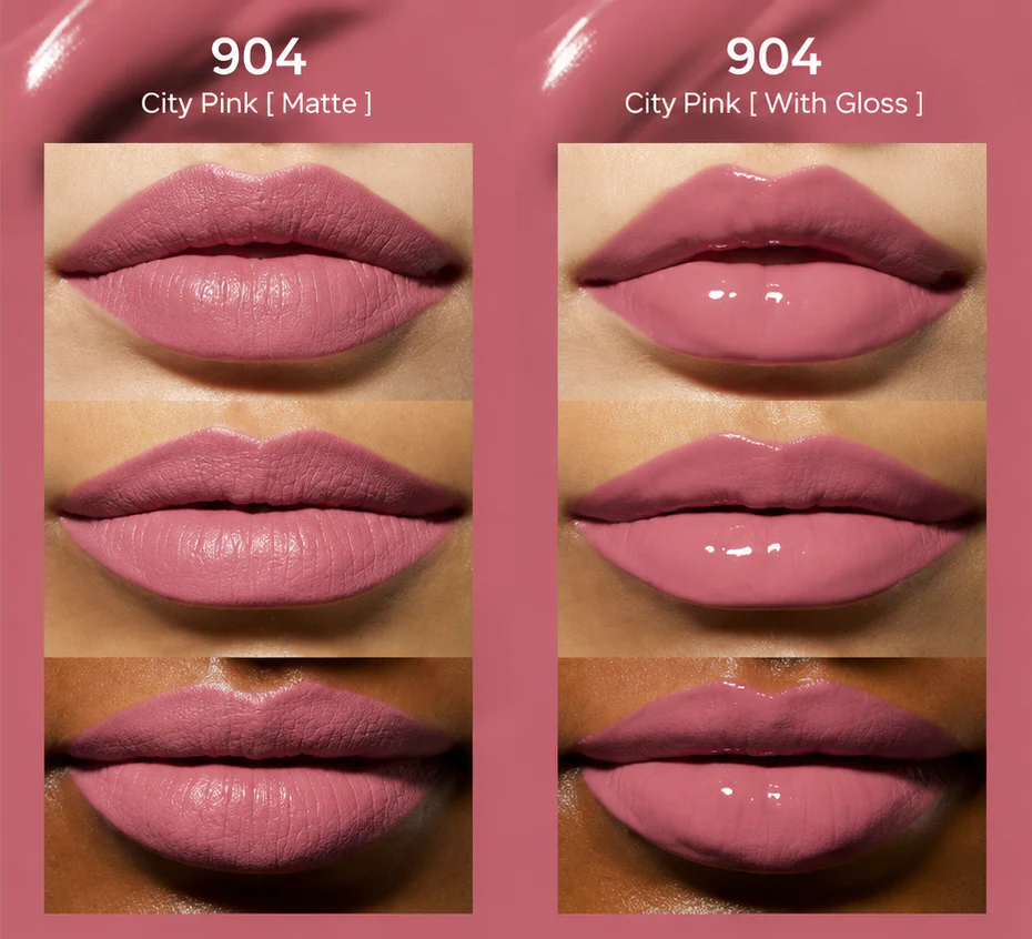 Perfect Twin Lip - Dual-Ended Matte Liquid Lipstick & Clear Gloss