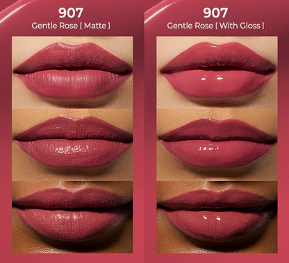 Perfect Twin Lip - Dual-Ended Matte Liquid Lipstick & Clear Gloss